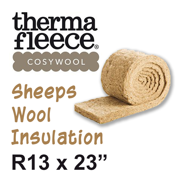 R13 x 23 in Cosy Wool Sheeps Wool Insulation Roll Pack Eco-Building  Resource Canada's Green Building Supply Source